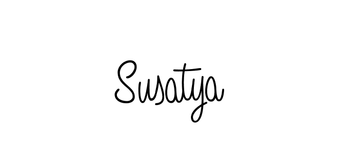 How to Draw Susatya signature style? Angelique-Rose-font-FFP is a latest design signature styles for name Susatya. Susatya signature style 5 images and pictures png