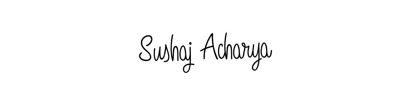 Once you've used our free online signature maker to create your best signature Angelique-Rose-font-FFP style, it's time to enjoy all of the benefits that Sushaj Acharya name signing documents. Sushaj Acharya signature style 5 images and pictures png