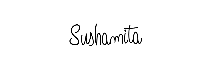 You should practise on your own different ways (Angelique-Rose-font-FFP) to write your name (Sushamita) in signature. don't let someone else do it for you. Sushamita signature style 5 images and pictures png