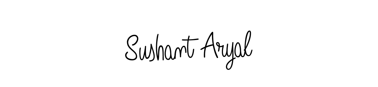 How to make Sushant Aryal signature? Angelique-Rose-font-FFP is a professional autograph style. Create handwritten signature for Sushant Aryal name. Sushant Aryal signature style 5 images and pictures png