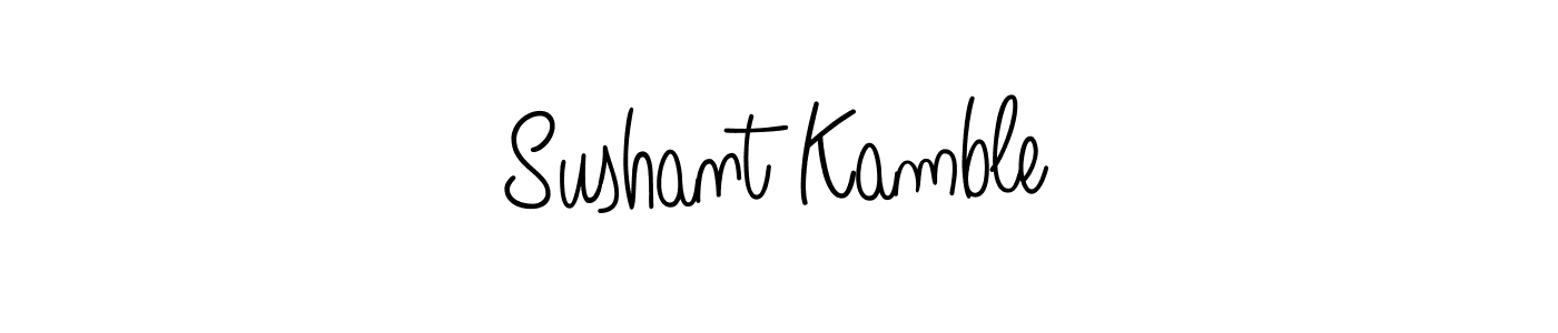 Design your own signature with our free online signature maker. With this signature software, you can create a handwritten (Angelique-Rose-font-FFP) signature for name Sushant Kamble. Sushant Kamble signature style 5 images and pictures png