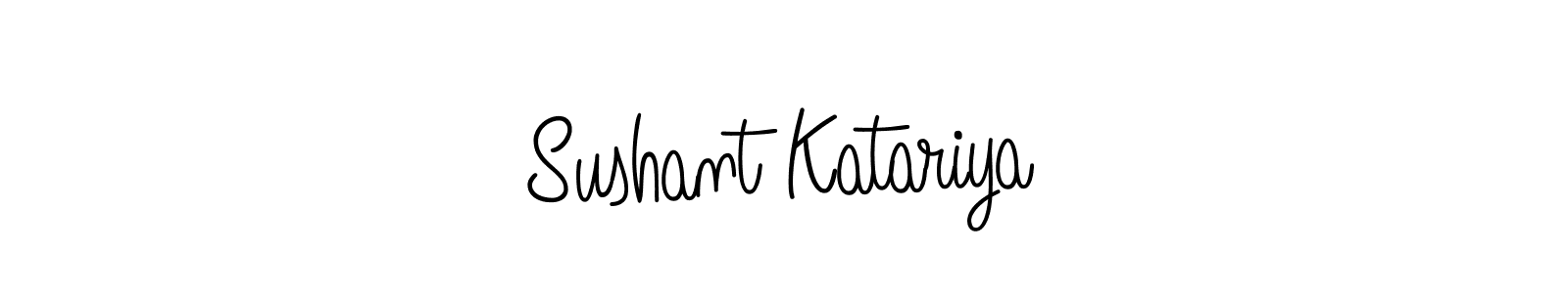 Use a signature maker to create a handwritten signature online. With this signature software, you can design (Angelique-Rose-font-FFP) your own signature for name Sushant Katariya. Sushant Katariya signature style 5 images and pictures png