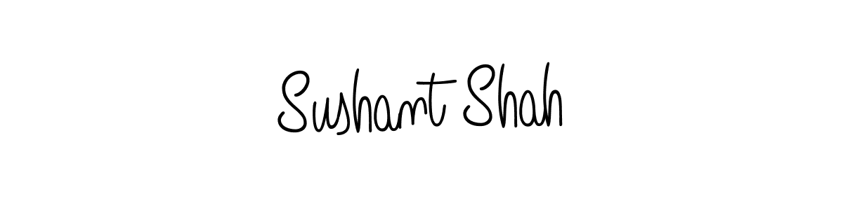 Use a signature maker to create a handwritten signature online. With this signature software, you can design (Angelique-Rose-font-FFP) your own signature for name Sushant Shah. Sushant Shah signature style 5 images and pictures png