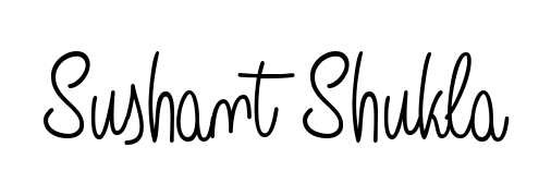 Try this chic Sushant Shukla handwritten sign style. Using Angelique-Rose-font-FFP font elements, it gives your name a sleek, memorable identity. Sushant Shukla signature style 5 images and pictures png
