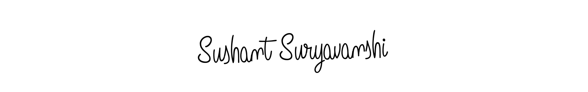 How to make Sushant Suryavanshi name signature. Use Angelique-Rose-font-FFP style for creating short signs online. This is the latest handwritten sign. Sushant Suryavanshi signature style 5 images and pictures png