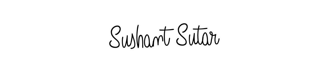 The best way (Angelique-Rose-font-FFP) to make a short signature is to pick only two or three words in your name. The name Sushant Sutar include a total of six letters. For converting this name. Sushant Sutar signature style 5 images and pictures png