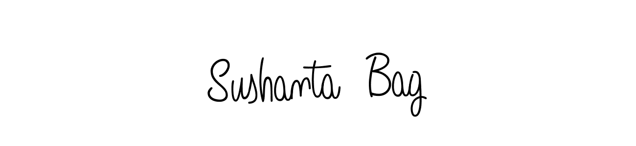 It looks lik you need a new signature style for name Sushanta  Bag. Design unique handwritten (Angelique-Rose-font-FFP) signature with our free signature maker in just a few clicks. Sushanta  Bag signature style 5 images and pictures png