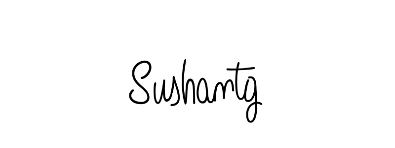 You should practise on your own different ways (Angelique-Rose-font-FFP) to write your name (Sushantg) in signature. don't let someone else do it for you. Sushantg signature style 5 images and pictures png