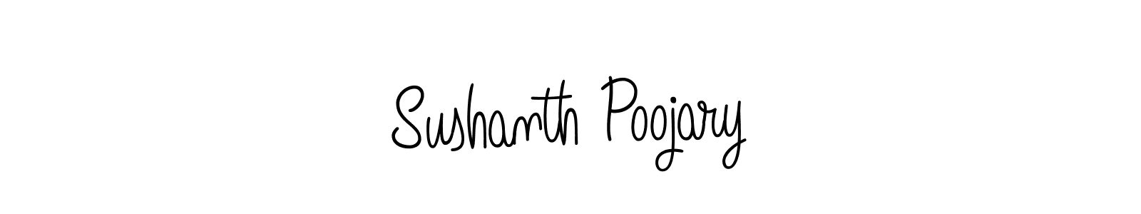 Make a short Sushanth Poojary signature style. Manage your documents anywhere anytime using Angelique-Rose-font-FFP. Create and add eSignatures, submit forms, share and send files easily. Sushanth Poojary signature style 5 images and pictures png