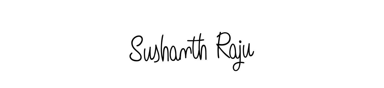 Design your own signature with our free online signature maker. With this signature software, you can create a handwritten (Angelique-Rose-font-FFP) signature for name Sushanth Raju. Sushanth Raju signature style 5 images and pictures png