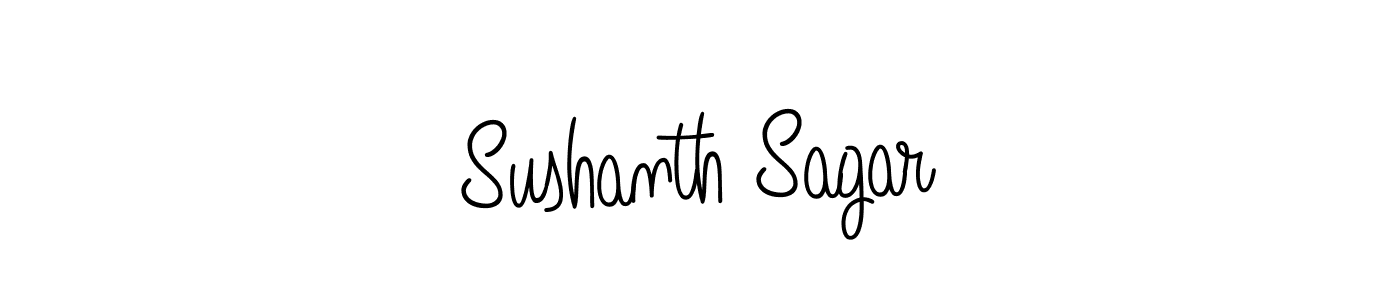 Create a beautiful signature design for name Sushanth Sagar. With this signature (Angelique-Rose-font-FFP) fonts, you can make a handwritten signature for free. Sushanth Sagar signature style 5 images and pictures png