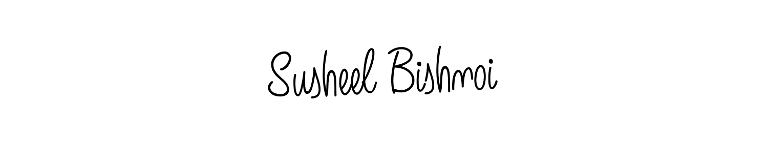 How to Draw Susheel Bishnoi signature style? Angelique-Rose-font-FFP is a latest design signature styles for name Susheel Bishnoi. Susheel Bishnoi signature style 5 images and pictures png