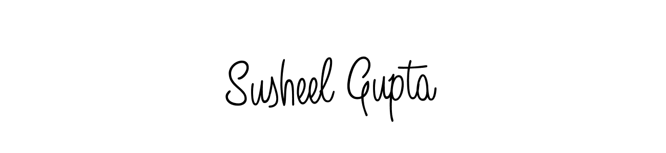 How to make Susheel Gupta name signature. Use Angelique-Rose-font-FFP style for creating short signs online. This is the latest handwritten sign. Susheel Gupta signature style 5 images and pictures png