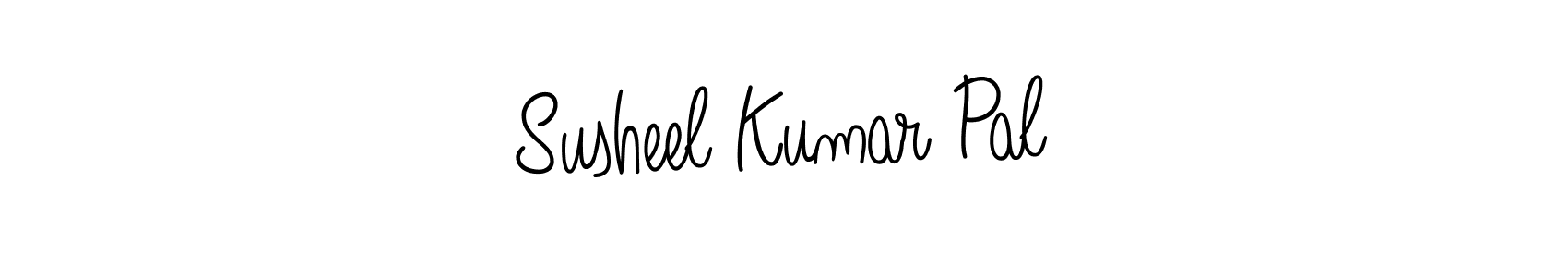 You should practise on your own different ways (Angelique-Rose-font-FFP) to write your name (Susheel Kumar Pal) in signature. don't let someone else do it for you. Susheel Kumar Pal signature style 5 images and pictures png