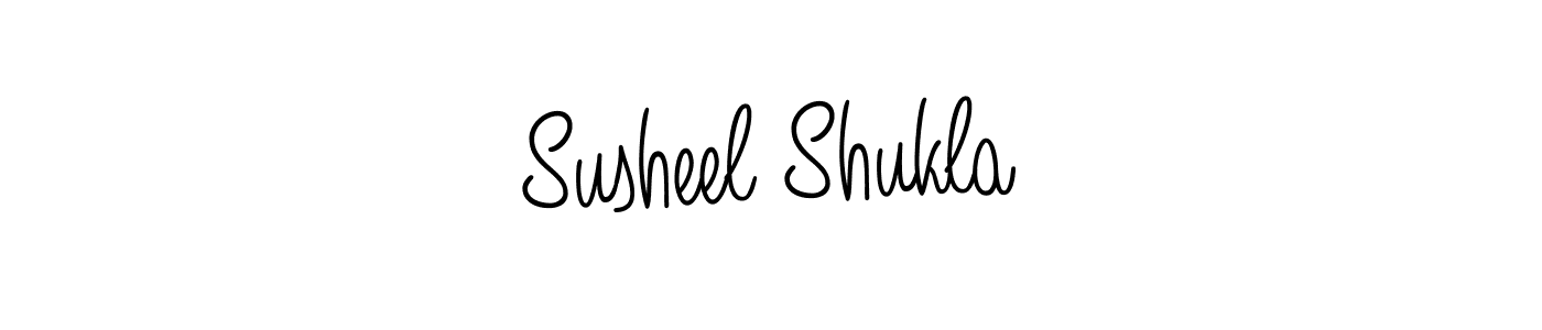 Susheel Shukla stylish signature style. Best Handwritten Sign (Angelique-Rose-font-FFP) for my name. Handwritten Signature Collection Ideas for my name Susheel Shukla. Susheel Shukla signature style 5 images and pictures png