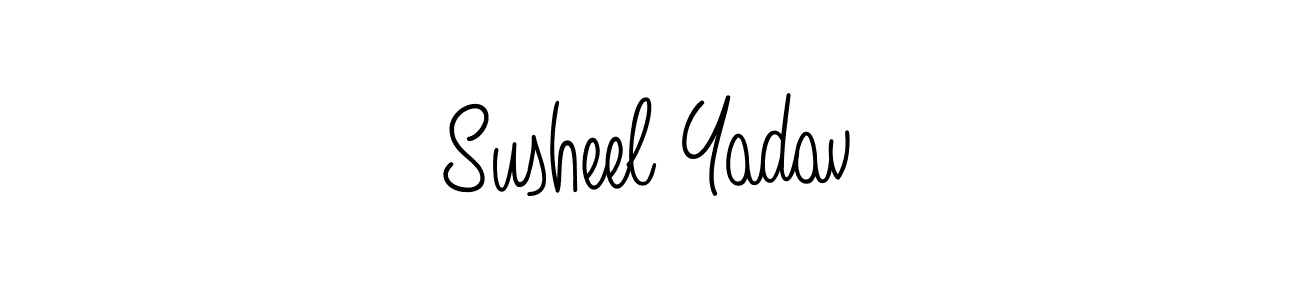 How to Draw Susheel Yadav signature style? Angelique-Rose-font-FFP is a latest design signature styles for name Susheel Yadav. Susheel Yadav signature style 5 images and pictures png