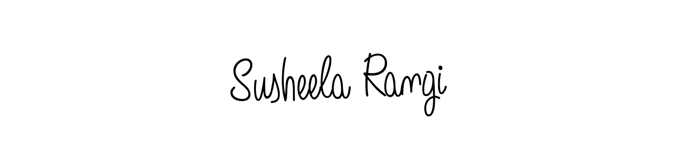 How to make Susheela Rangi signature? Angelique-Rose-font-FFP is a professional autograph style. Create handwritten signature for Susheela Rangi name. Susheela Rangi signature style 5 images and pictures png