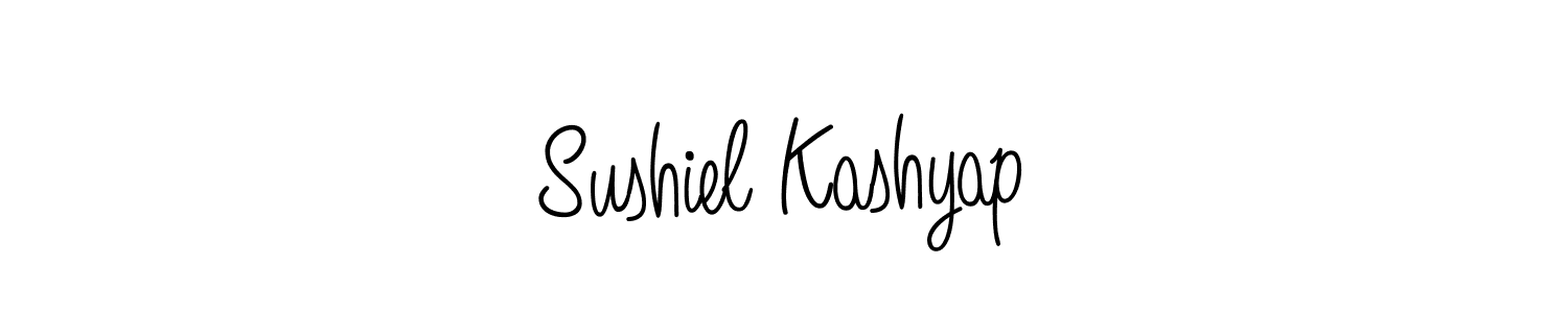 Angelique-Rose-font-FFP is a professional signature style that is perfect for those who want to add a touch of class to their signature. It is also a great choice for those who want to make their signature more unique. Get Sushiel Kashyap name to fancy signature for free. Sushiel Kashyap signature style 5 images and pictures png