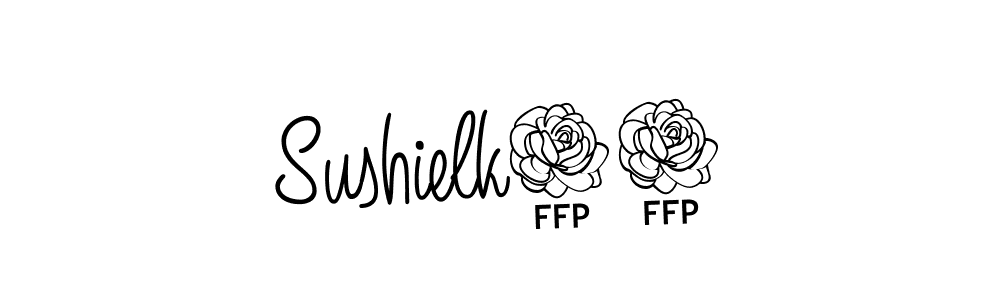 The best way (Angelique-Rose-font-FFP) to make a short signature is to pick only two or three words in your name. The name Sushielk07 include a total of six letters. For converting this name. Sushielk07 signature style 5 images and pictures png