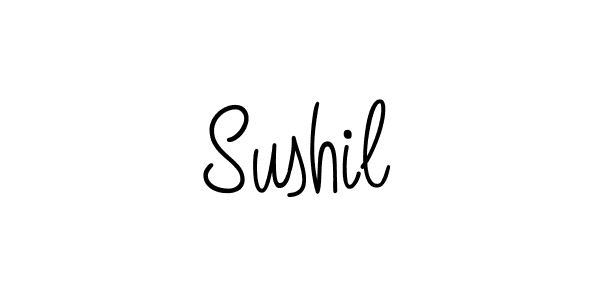 You should practise on your own different ways (Angelique-Rose-font-FFP) to write your name (Sushil) in signature. don't let someone else do it for you. Sushil signature style 5 images and pictures png