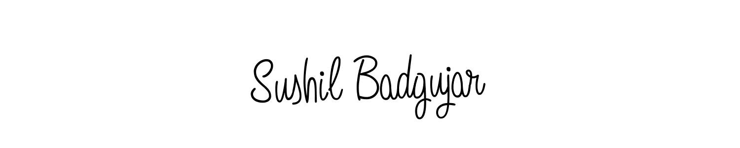 How to make Sushil Badgujar signature? Angelique-Rose-font-FFP is a professional autograph style. Create handwritten signature for Sushil Badgujar name. Sushil Badgujar signature style 5 images and pictures png