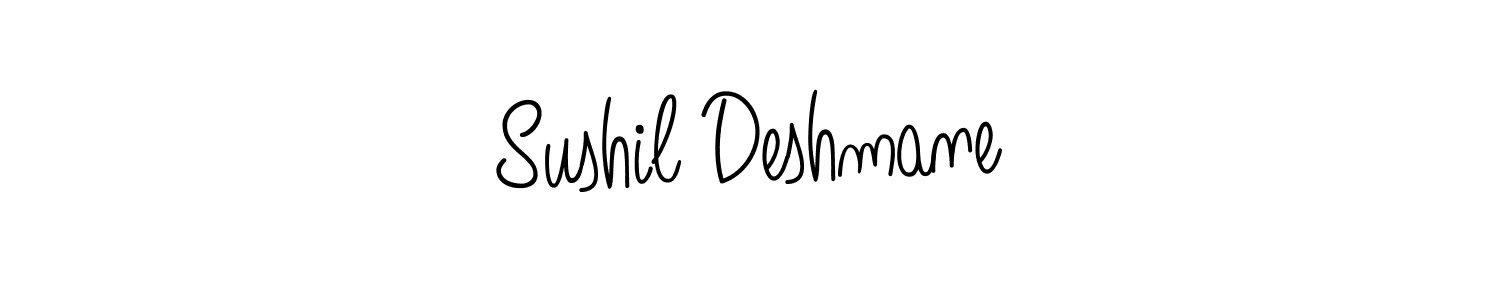 Use a signature maker to create a handwritten signature online. With this signature software, you can design (Angelique-Rose-font-FFP) your own signature for name Sushil Deshmane. Sushil Deshmane signature style 5 images and pictures png