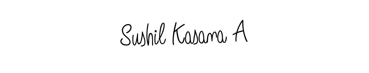 How to make Sushil Kasana A signature? Angelique-Rose-font-FFP is a professional autograph style. Create handwritten signature for Sushil Kasana A name. Sushil Kasana A signature style 5 images and pictures png