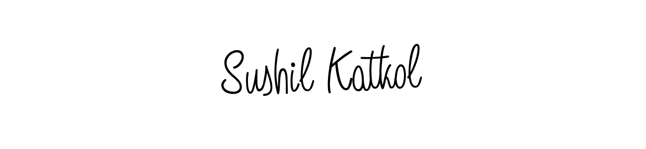 Create a beautiful signature design for name Sushil Katkol. With this signature (Angelique-Rose-font-FFP) fonts, you can make a handwritten signature for free. Sushil Katkol signature style 5 images and pictures png