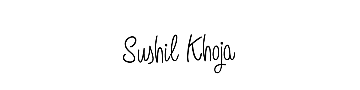 if you are searching for the best signature style for your name Sushil Khoja. so please give up your signature search. here we have designed multiple signature styles  using Angelique-Rose-font-FFP. Sushil Khoja signature style 5 images and pictures png