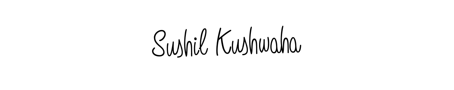 Sushil Kushwaha stylish signature style. Best Handwritten Sign (Angelique-Rose-font-FFP) for my name. Handwritten Signature Collection Ideas for my name Sushil Kushwaha. Sushil Kushwaha signature style 5 images and pictures png