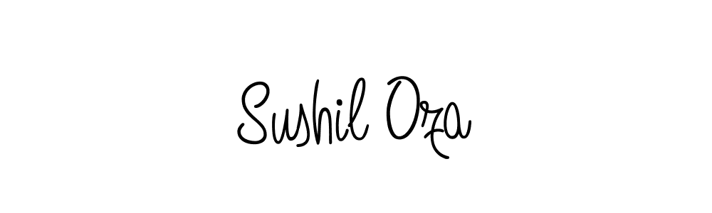 Use a signature maker to create a handwritten signature online. With this signature software, you can design (Angelique-Rose-font-FFP) your own signature for name Sushil Oza. Sushil Oza signature style 5 images and pictures png