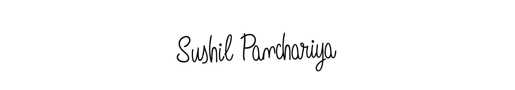 How to make Sushil Panchariya name signature. Use Angelique-Rose-font-FFP style for creating short signs online. This is the latest handwritten sign. Sushil Panchariya signature style 5 images and pictures png