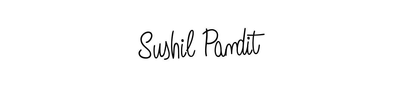 How to Draw Sushil Pandit signature style? Angelique-Rose-font-FFP is a latest design signature styles for name Sushil Pandit. Sushil Pandit signature style 5 images and pictures png