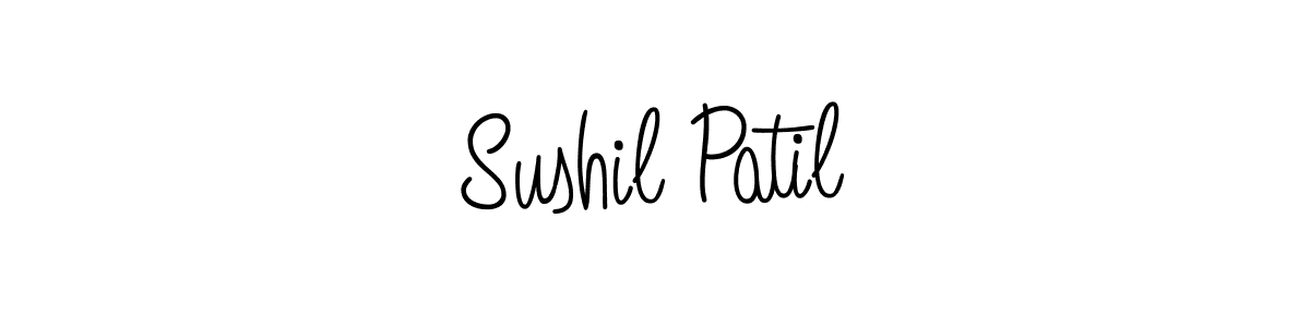 Sushil Patil stylish signature style. Best Handwritten Sign (Angelique-Rose-font-FFP) for my name. Handwritten Signature Collection Ideas for my name Sushil Patil. Sushil Patil signature style 5 images and pictures png