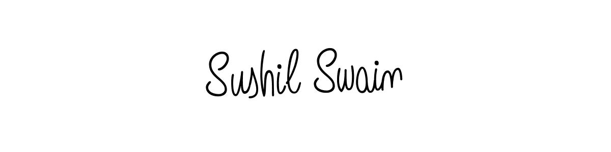 Sushil Swain stylish signature style. Best Handwritten Sign (Angelique-Rose-font-FFP) for my name. Handwritten Signature Collection Ideas for my name Sushil Swain. Sushil Swain signature style 5 images and pictures png