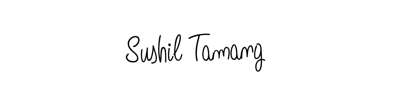 How to Draw Sushil Tamang signature style? Angelique-Rose-font-FFP is a latest design signature styles for name Sushil Tamang. Sushil Tamang signature style 5 images and pictures png