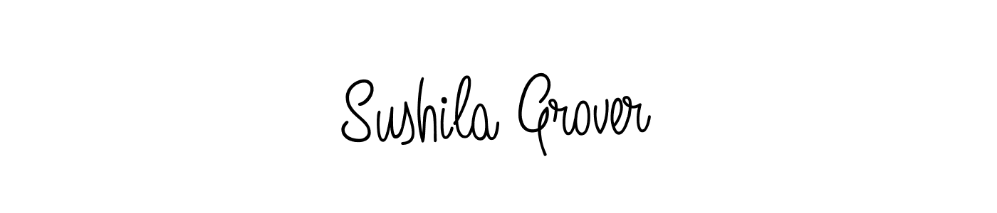 The best way (Angelique-Rose-font-FFP) to make a short signature is to pick only two or three words in your name. The name Sushila Grover include a total of six letters. For converting this name. Sushila Grover signature style 5 images and pictures png