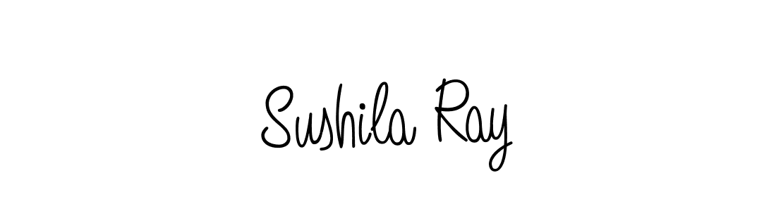 Use a signature maker to create a handwritten signature online. With this signature software, you can design (Angelique-Rose-font-FFP) your own signature for name Sushila Ray. Sushila Ray signature style 5 images and pictures png