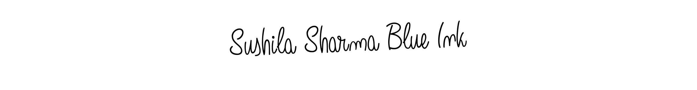 Here are the top 10 professional signature styles for the name Sushila Sharma Blue Ink. These are the best autograph styles you can use for your name. Sushila Sharma Blue Ink signature style 5 images and pictures png