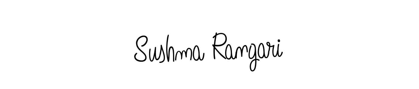 Design your own signature with our free online signature maker. With this signature software, you can create a handwritten (Angelique-Rose-font-FFP) signature for name Sushma Rangari. Sushma Rangari signature style 5 images and pictures png
