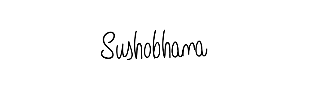 Use a signature maker to create a handwritten signature online. With this signature software, you can design (Angelique-Rose-font-FFP) your own signature for name Sushobhana. Sushobhana signature style 5 images and pictures png
