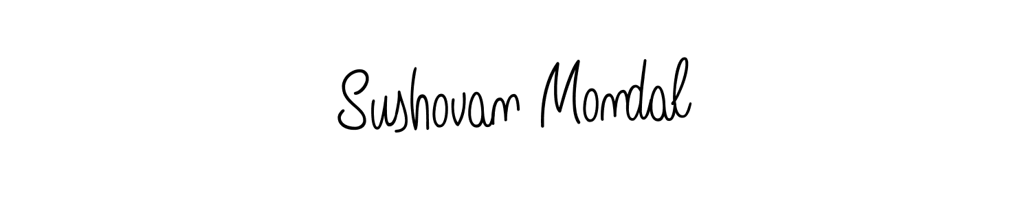 Sushovan Mondal stylish signature style. Best Handwritten Sign (Angelique-Rose-font-FFP) for my name. Handwritten Signature Collection Ideas for my name Sushovan Mondal. Sushovan Mondal signature style 5 images and pictures png