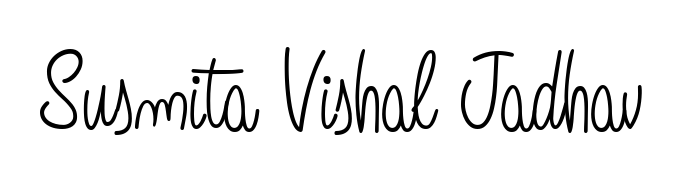 A modern signature idea for name Susmita Vishal Jadhav using Angelique-Rose-font-FFP font. Clean strokes and elegant curves make it stand out instantly. Susmita Vishal Jadhav signature style 5 images and pictures png