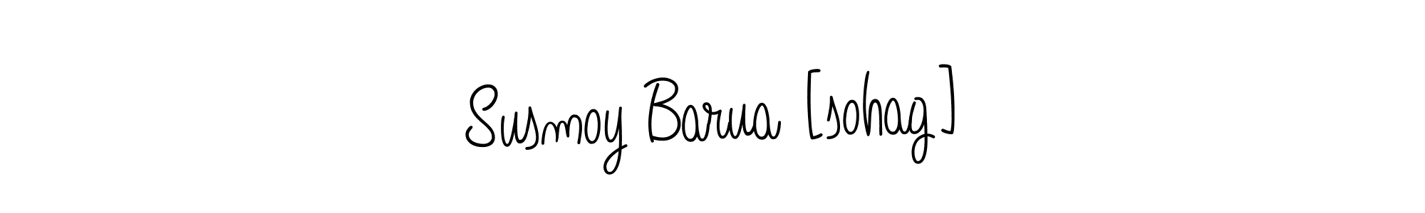 The best way (Angelique-Rose-font-FFP) to make a short signature is to pick only two or three words in your name. The name Susmoy Barua [sohag] include a total of six letters. For converting this name. Susmoy Barua [sohag] signature style 5 images and pictures png