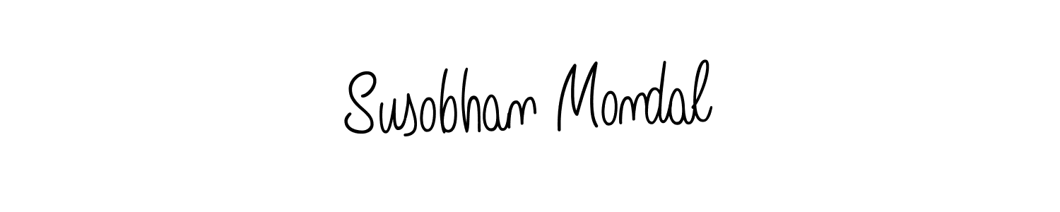 Make a beautiful signature design for name Susobhan Mondal. With this signature (Angelique-Rose-font-FFP) style, you can create a handwritten signature for free. Susobhan Mondal signature style 5 images and pictures png