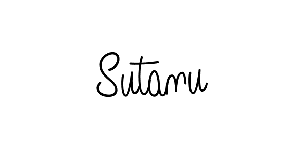 Use a signature maker to create a handwritten signature online. With this signature software, you can design (Angelique-Rose-font-FFP) your own signature for name Sutanu. Sutanu signature style 5 images and pictures png