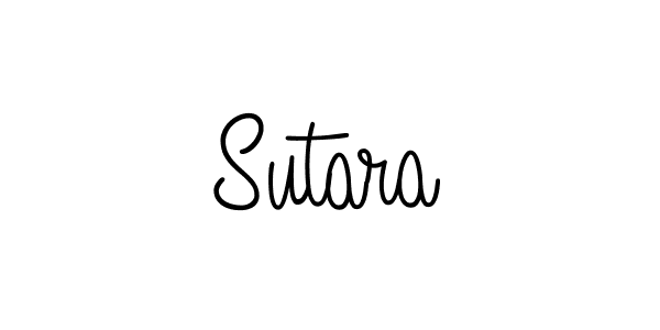 Make a beautiful signature design for name Sutara. With this signature (Angelique-Rose-font-FFP) style, you can create a handwritten signature for free. Sutara signature style 5 images and pictures png