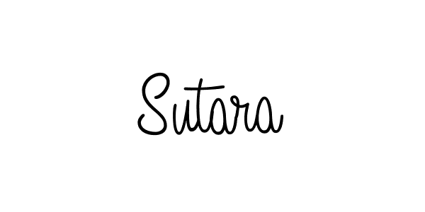 Design your own signature with our free online signature maker. With this signature software, you can create a handwritten (Angelique-Rose-font-FFP) signature for name Sutara. Sutara signature style 5 images and pictures png