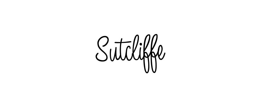 Create a beautiful signature design for name Sutcliffe. With this signature (Angelique-Rose-font-FFP) fonts, you can make a handwritten signature for free. Sutcliffe signature style 5 images and pictures png
