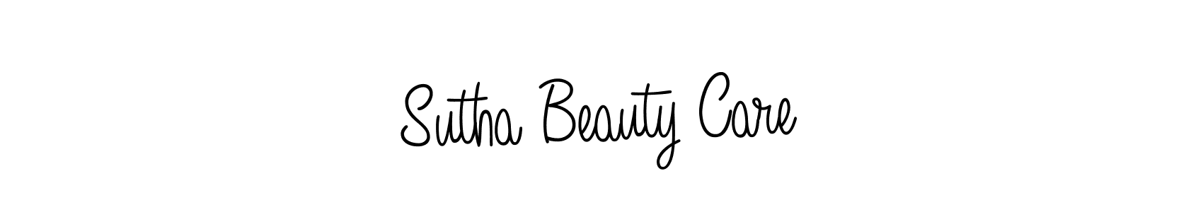 Use a signature maker to create a handwritten signature online. With this signature software, you can design (Angelique-Rose-font-FFP) your own signature for name Sutha Beauty Care. Sutha Beauty Care signature style 5 images and pictures png